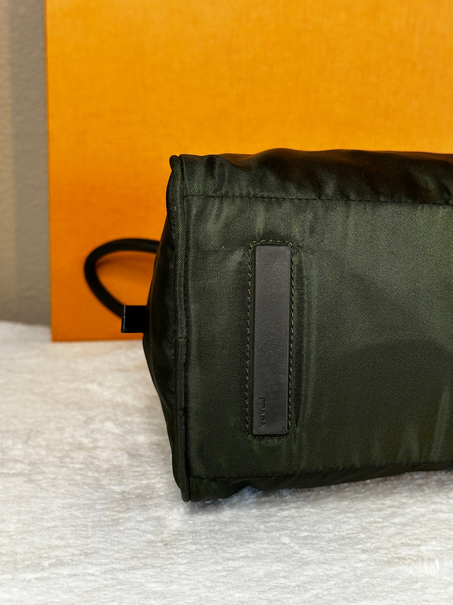 Authentic PRADA Dark Green Nylon Handbag