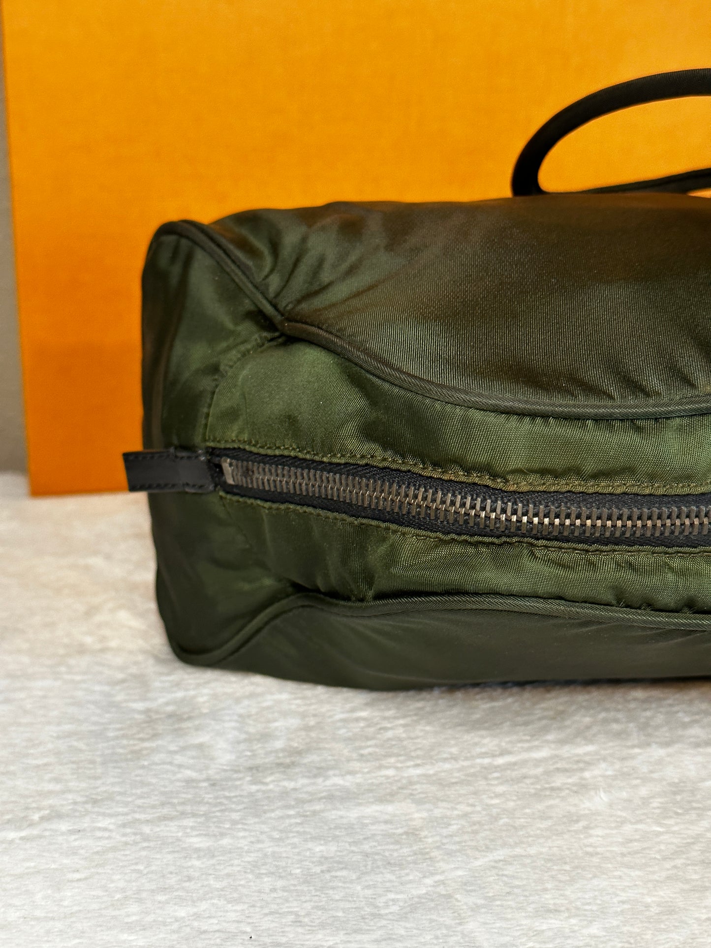 Authentic PRADA Dark Green Nylon Handbag