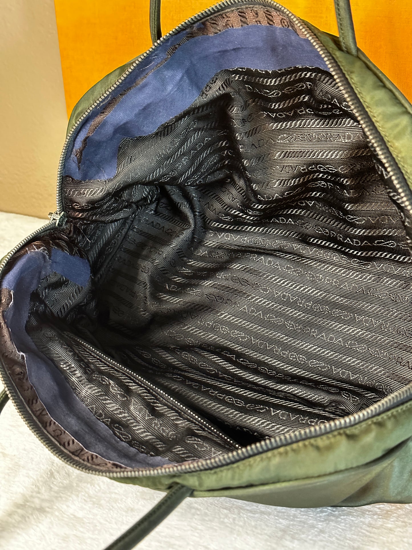 Authentic PRADA Dark Green Nylon Handbag