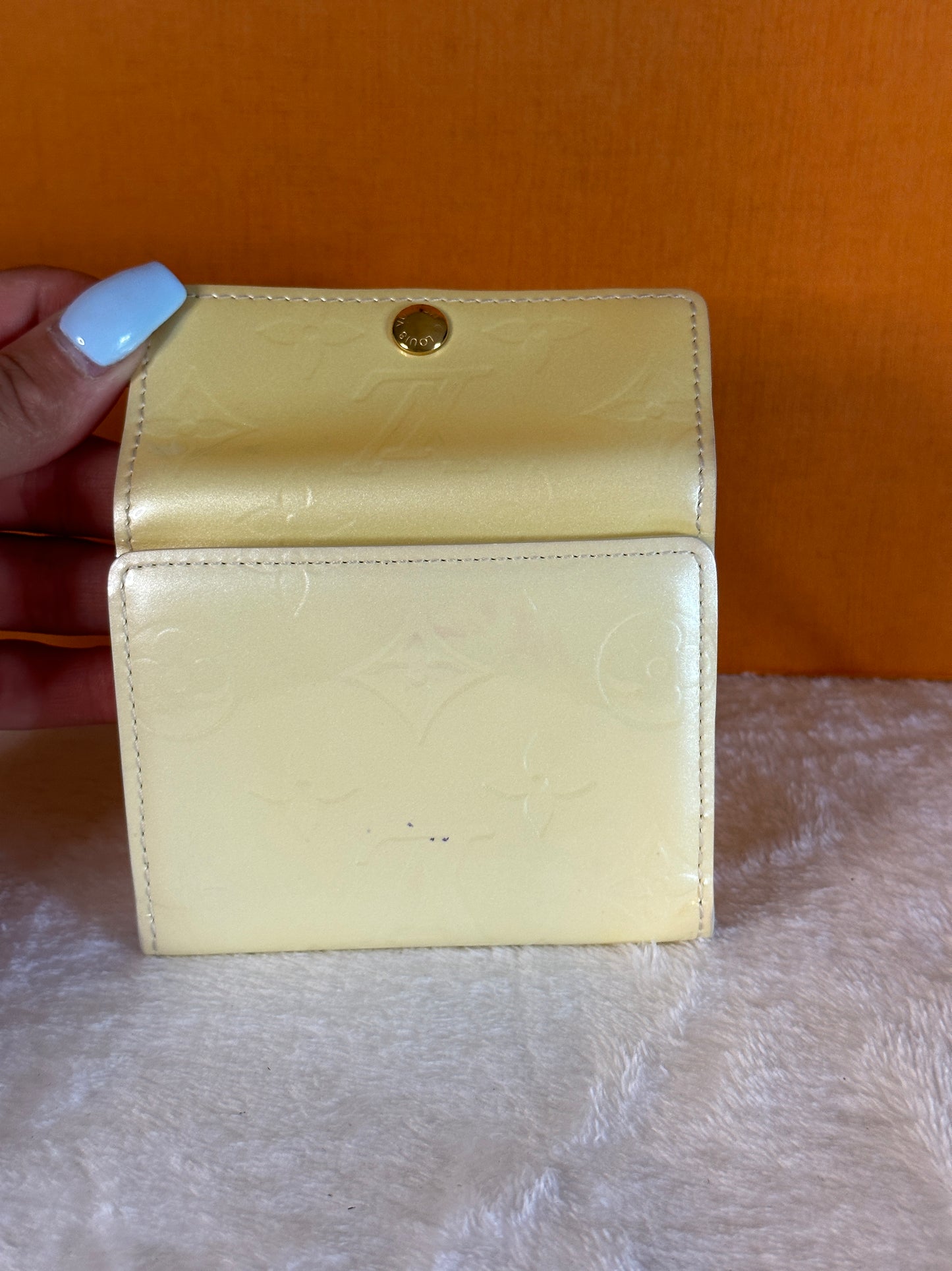 Authentic Louis Vuitton Pearl Vernis Reade PM Handbag & Compact Wallet Bundle Set