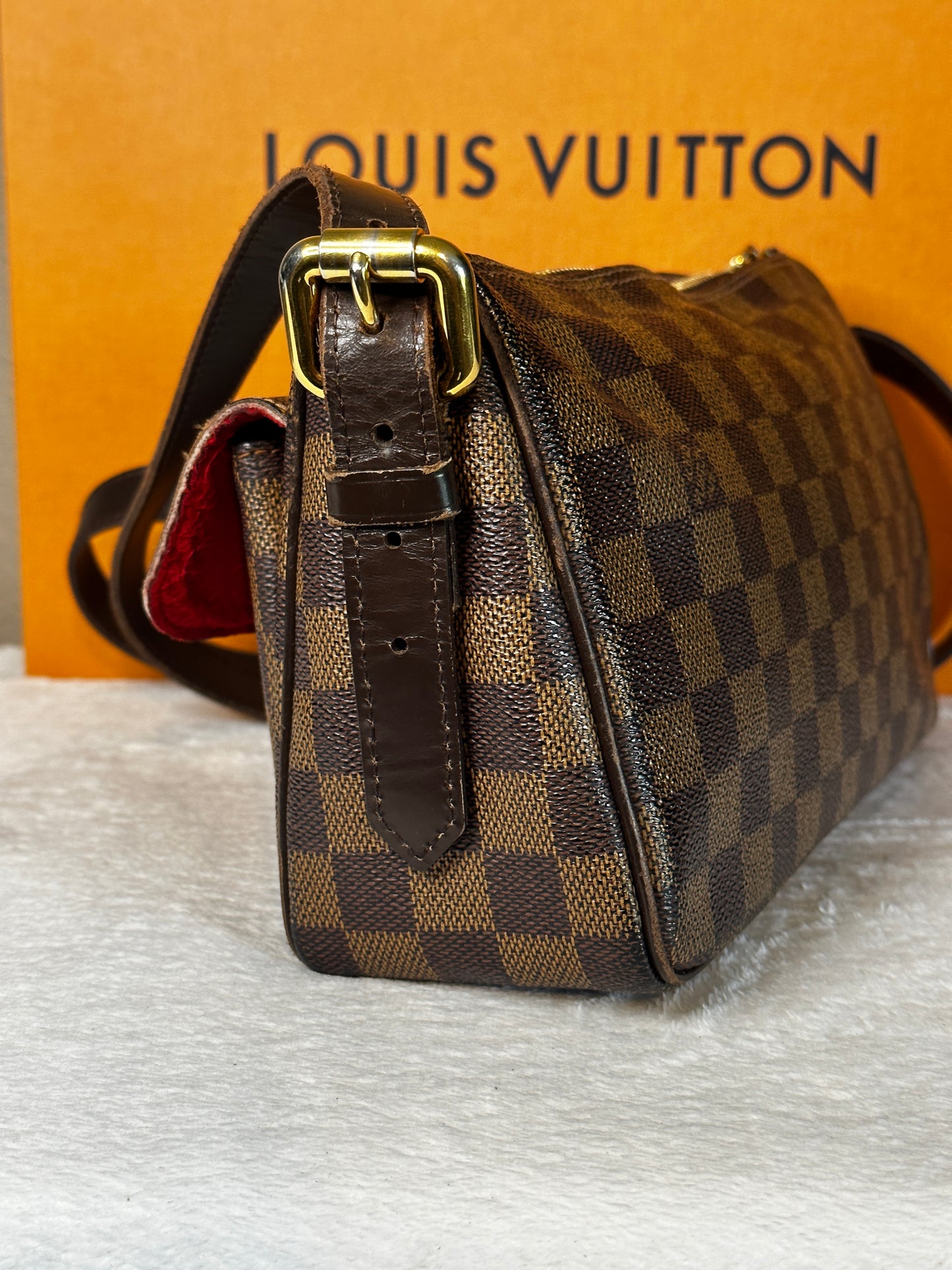 Authentic Louis Vuitton Damier Ebene Ravello GM Crossbody