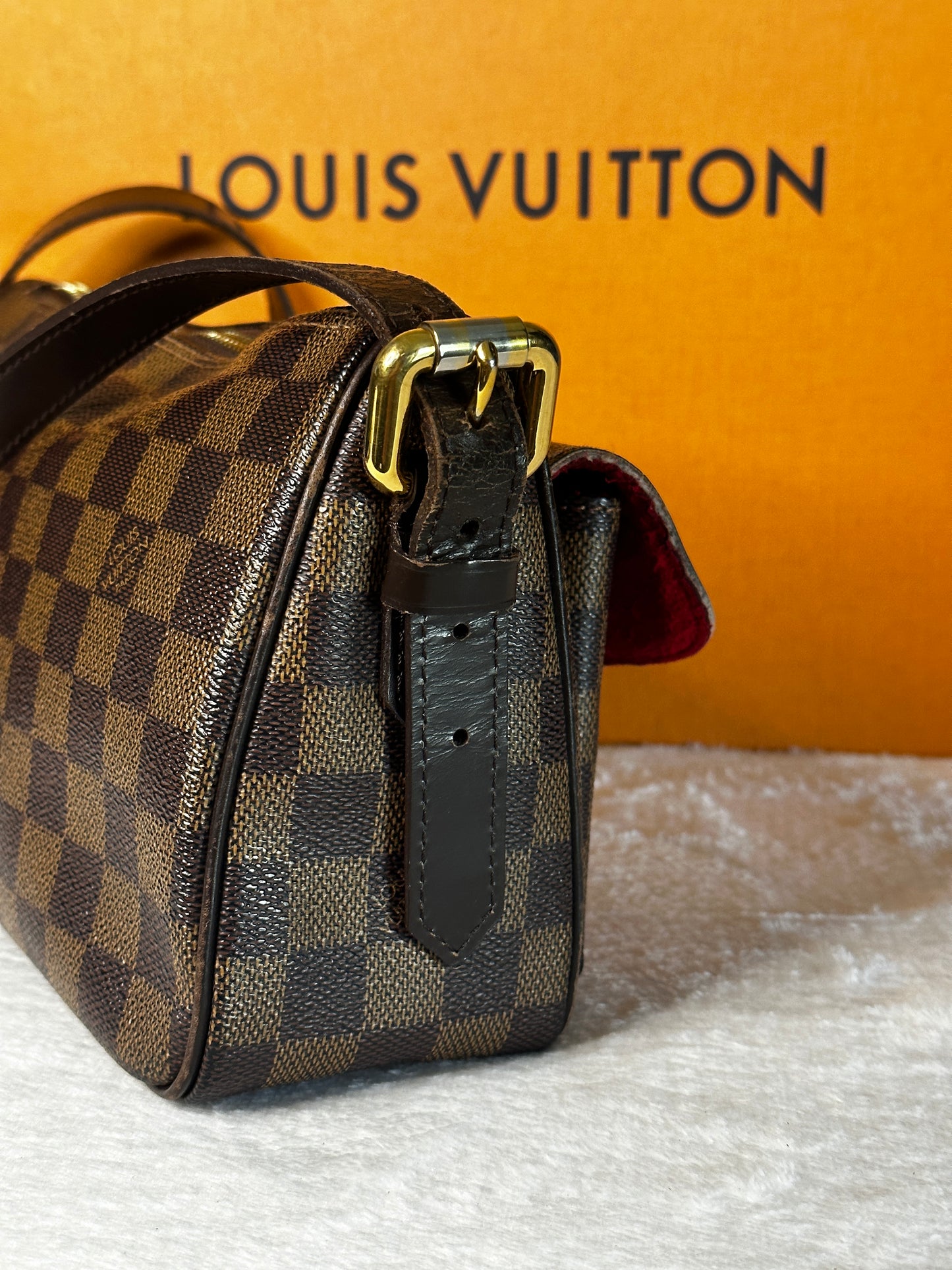 Authentic Louis Vuitton Damier Ebene Ravello GM Crossbody