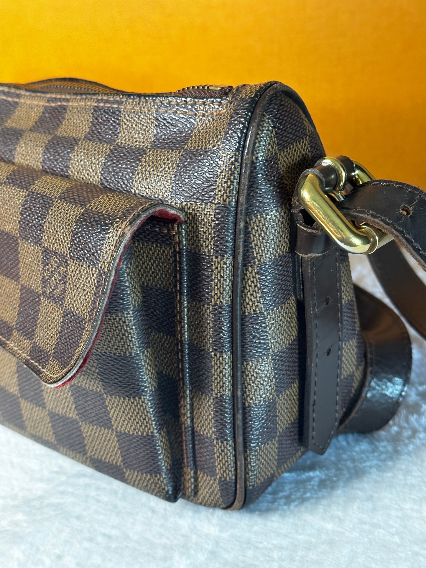 Authentic Louis Vuitton Damier Ebene Ravello GM Crossbody
