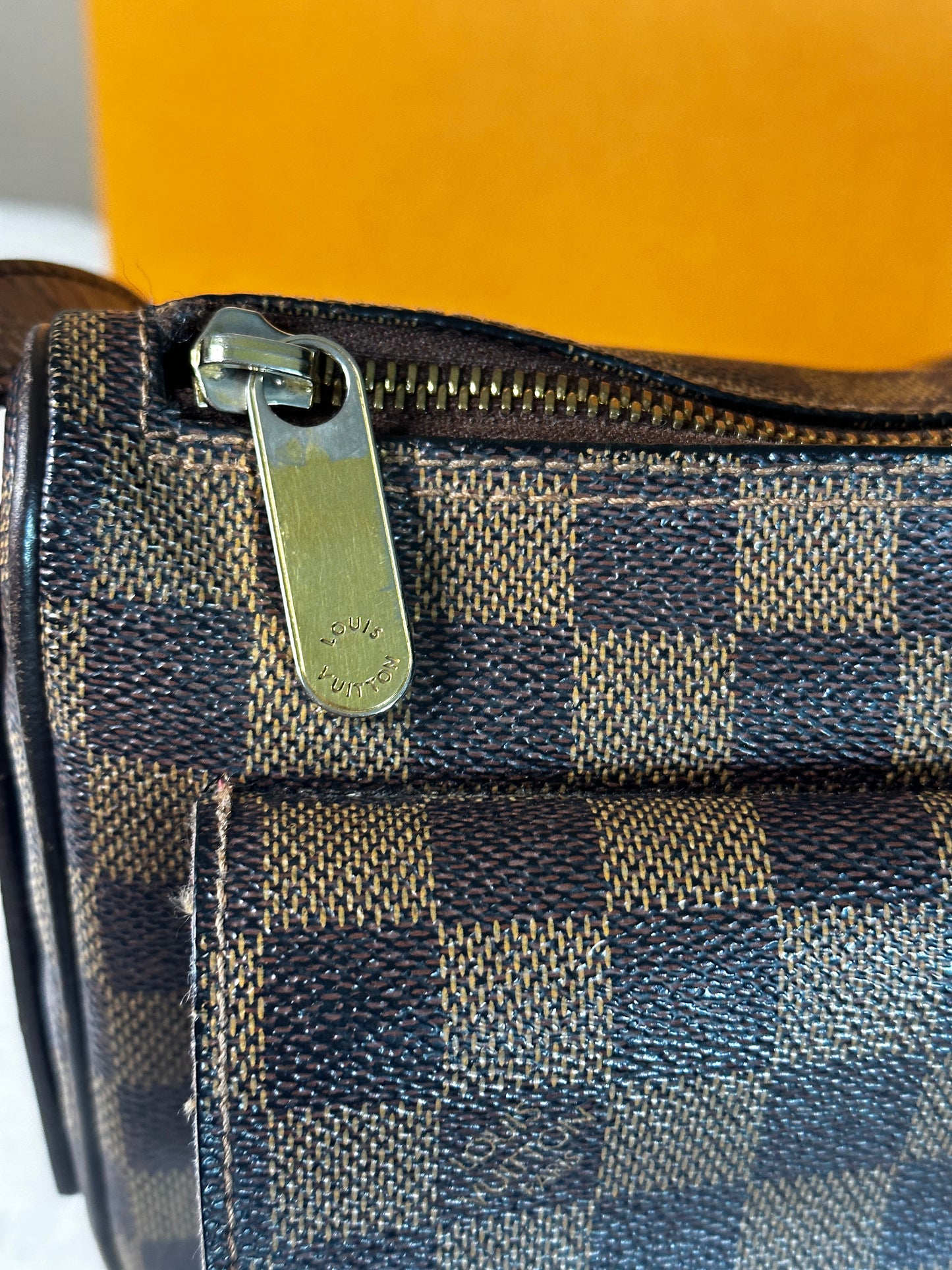 Authentic Louis Vuitton Damier Ebene Ravello GM Crossbody