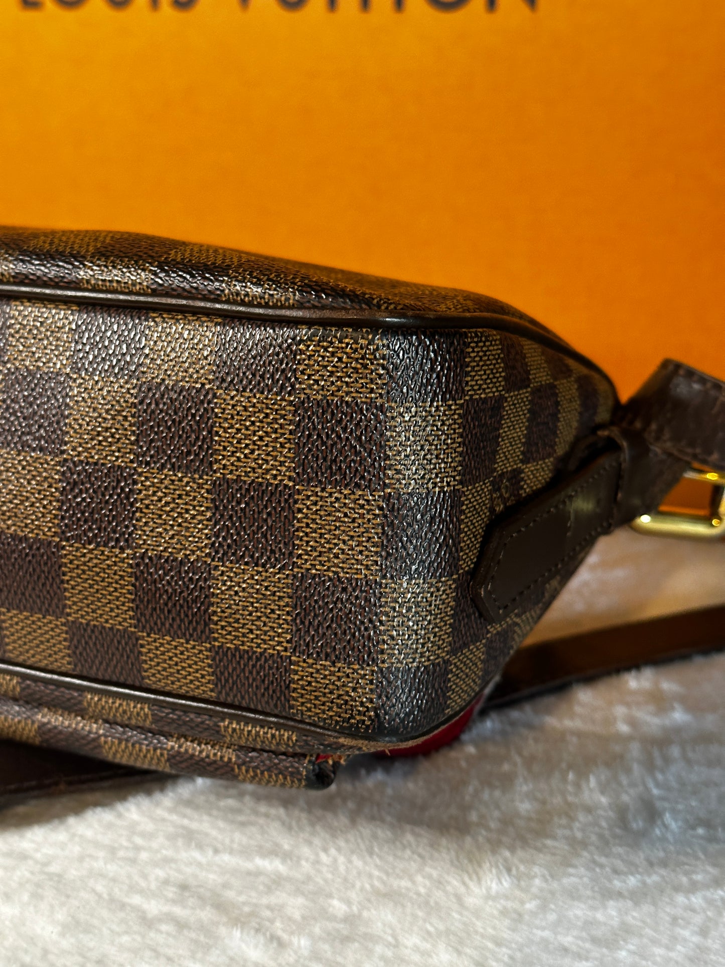 Authentic Louis Vuitton Damier Ebene Ravello GM Crossbody