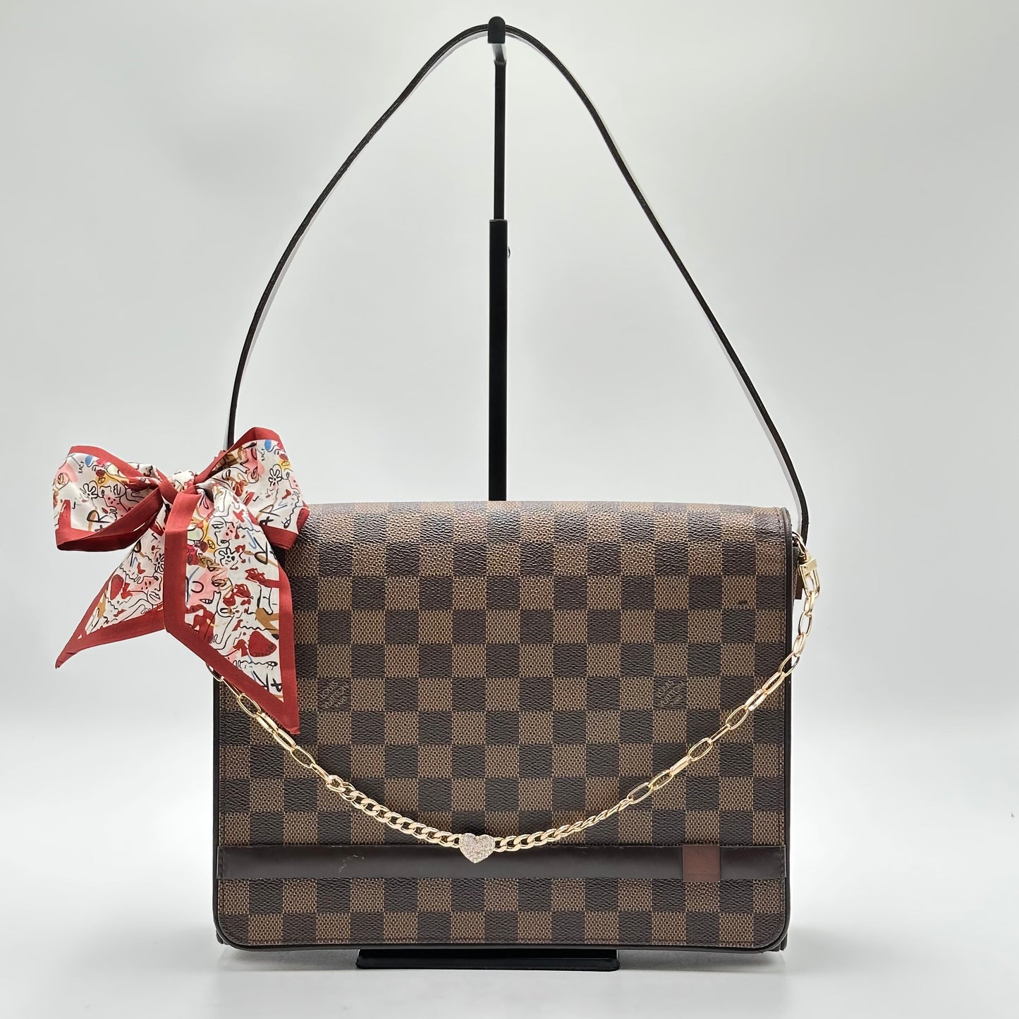 2007 Authentic Louis Vuitton Damier Ebene Tribeca Shoulder Handbag
