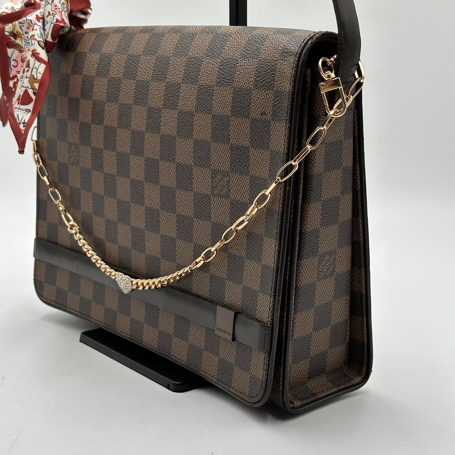 2007 Authentic Louis Vuitton Damier Ebene Tribeca Shoulder Handbag
