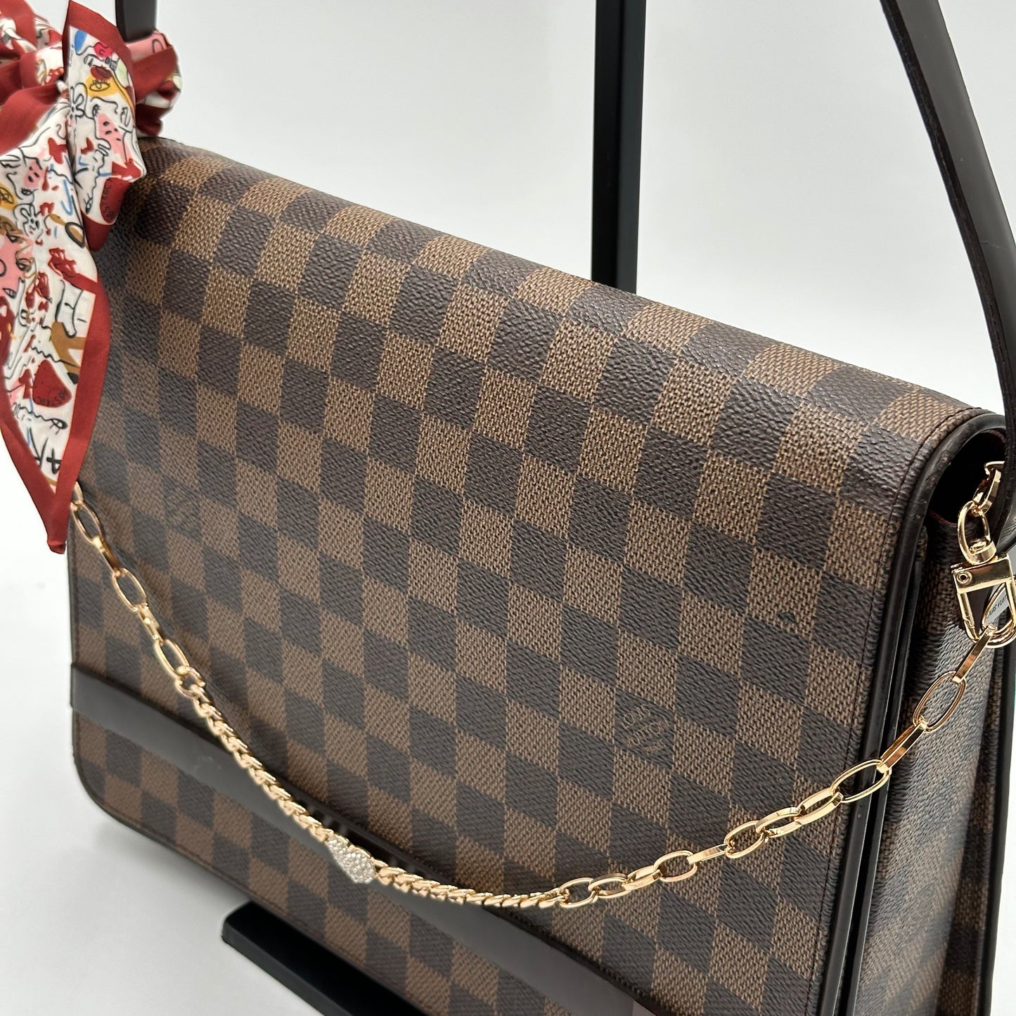 2007 Authentic Louis Vuitton Damier Ebene Tribeca Shoulder Handbag