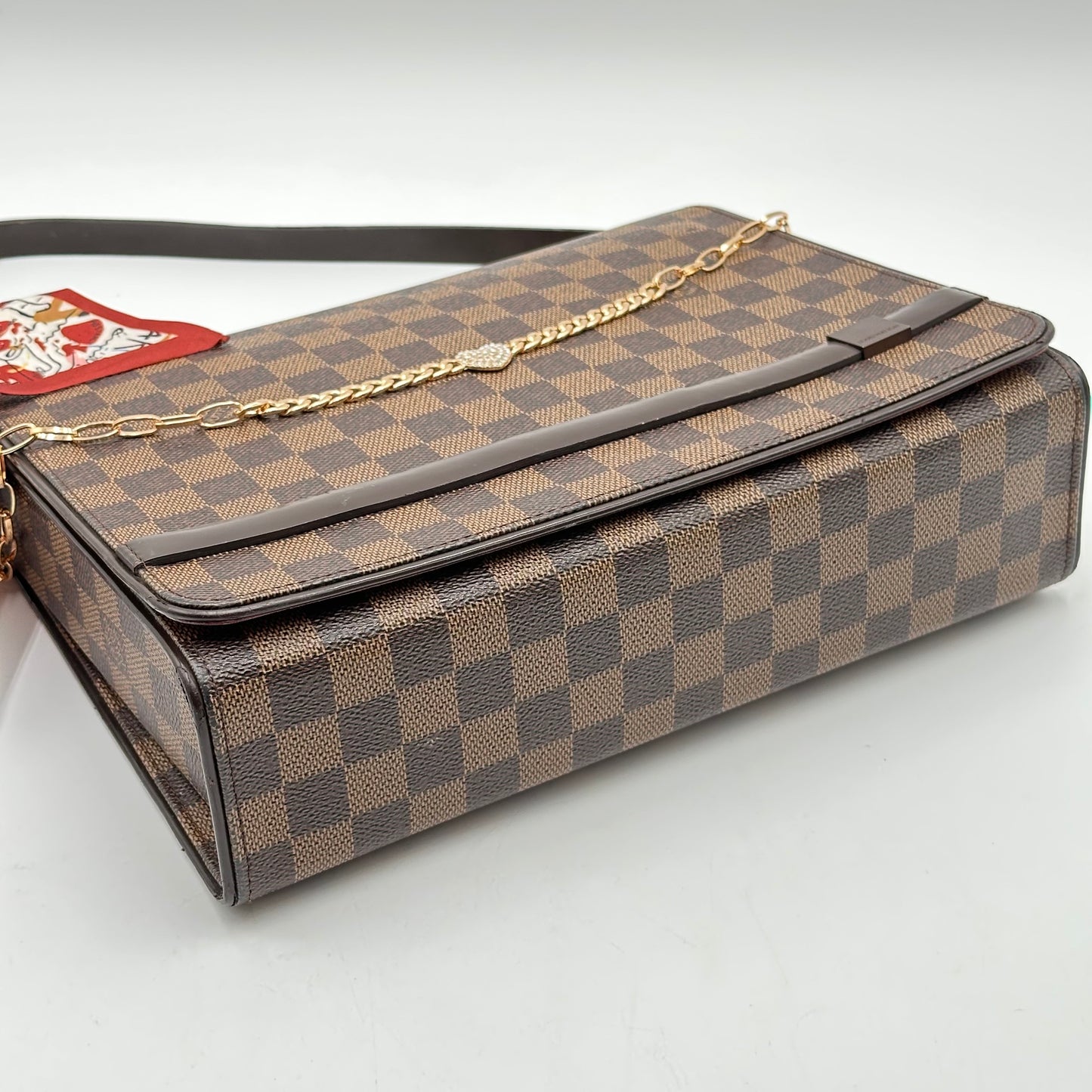 2007 Authentic Louis Vuitton Damier Ebene Tribeca Shoulder Handbag