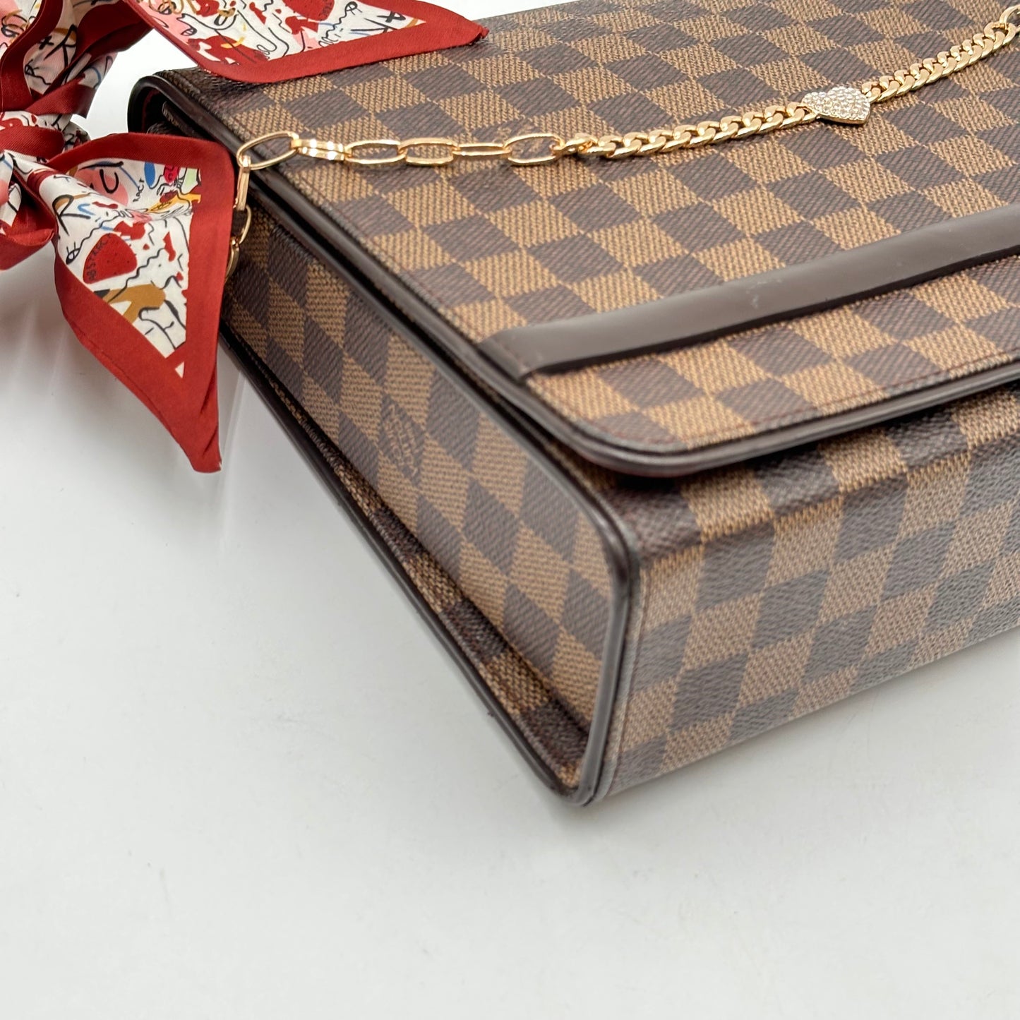 2007 Authentic Louis Vuitton Damier Ebene Tribeca Shoulder Handbag