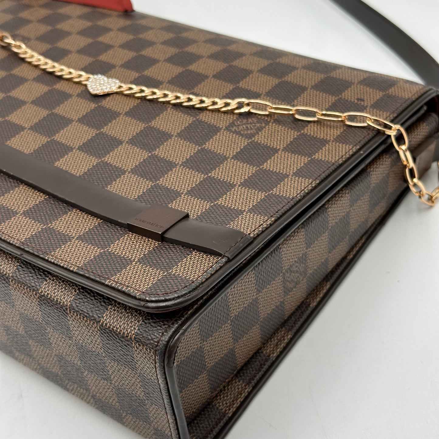 2007 Authentic Louis Vuitton Damier Ebene Tribeca Shoulder Handbag