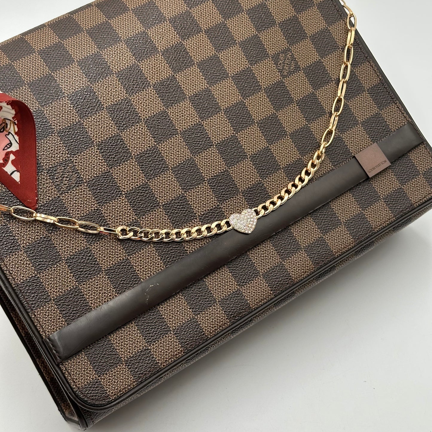 2007 Authentic Louis Vuitton Damier Ebene Tribeca Shoulder Handbag