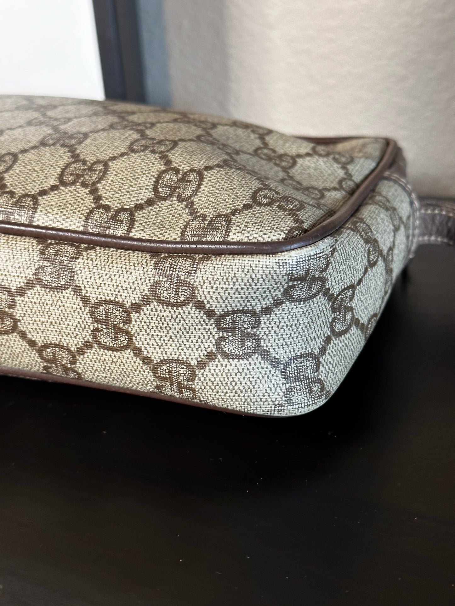 Authentic Gucci GG Wristlet Pouch into Crossbody