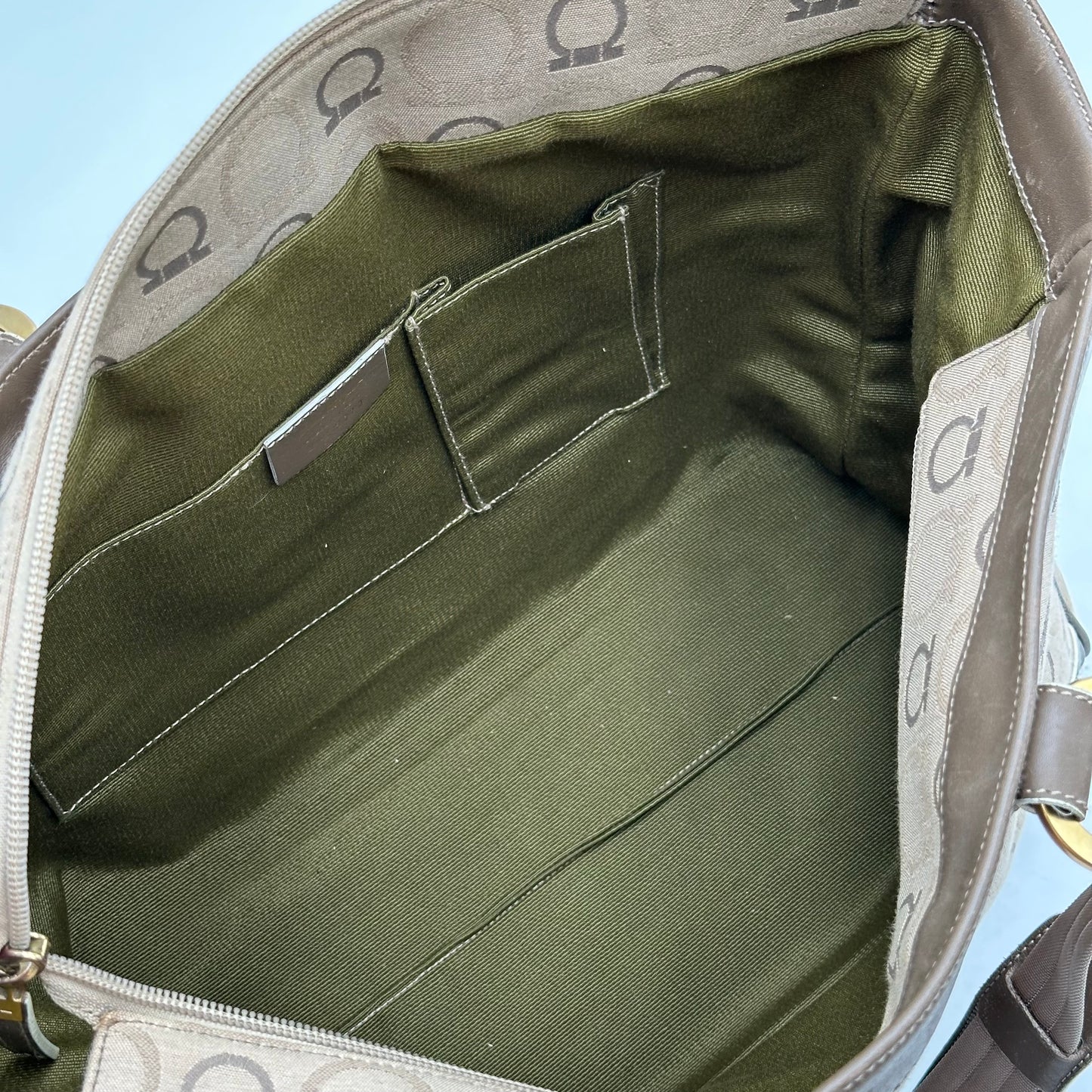 Authentic Ferragamo Gancini Large Tote