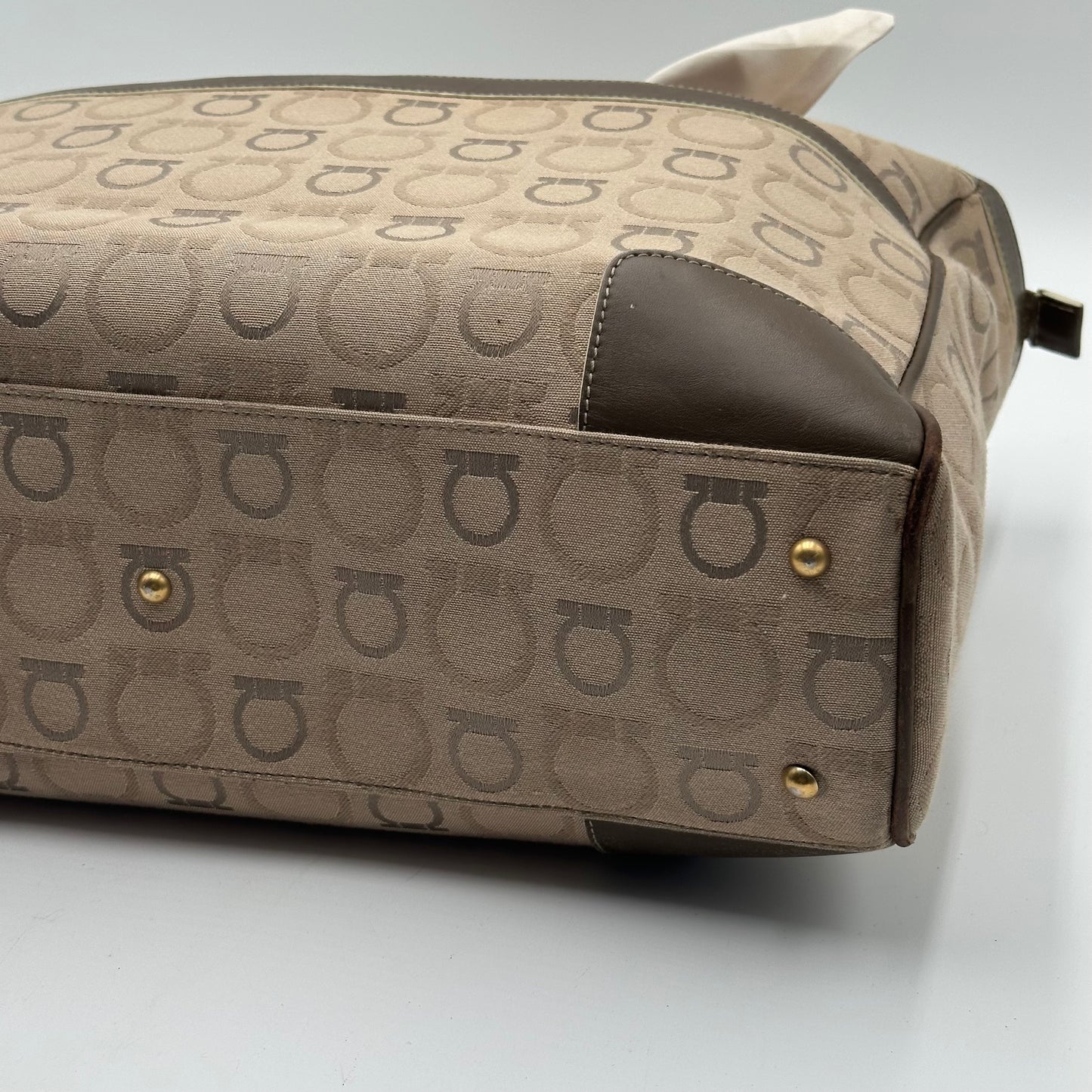 Authentic Ferragamo Gancini Large Tote