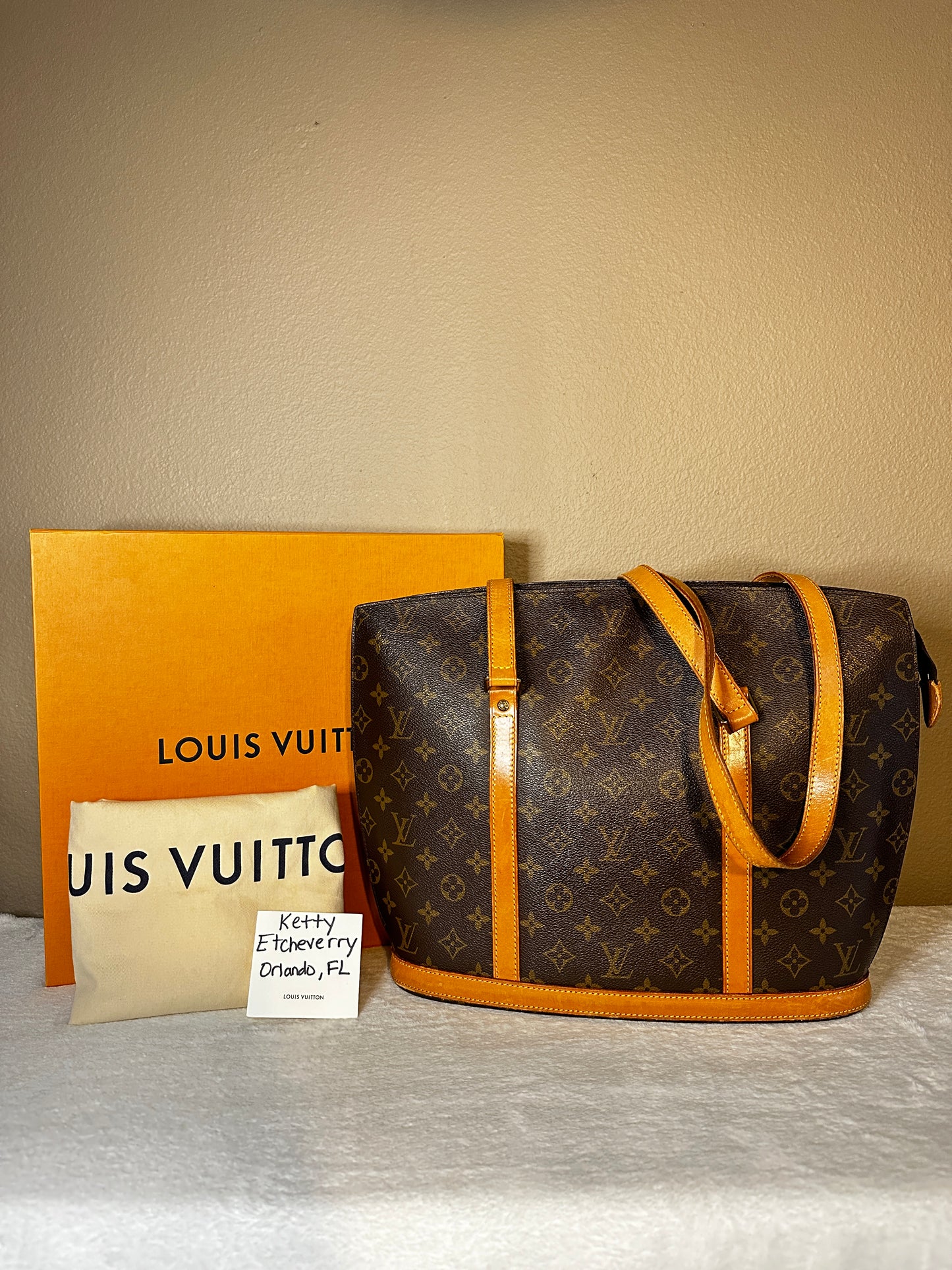 Authentic Louis Vuitton Monogram Babylone Tote