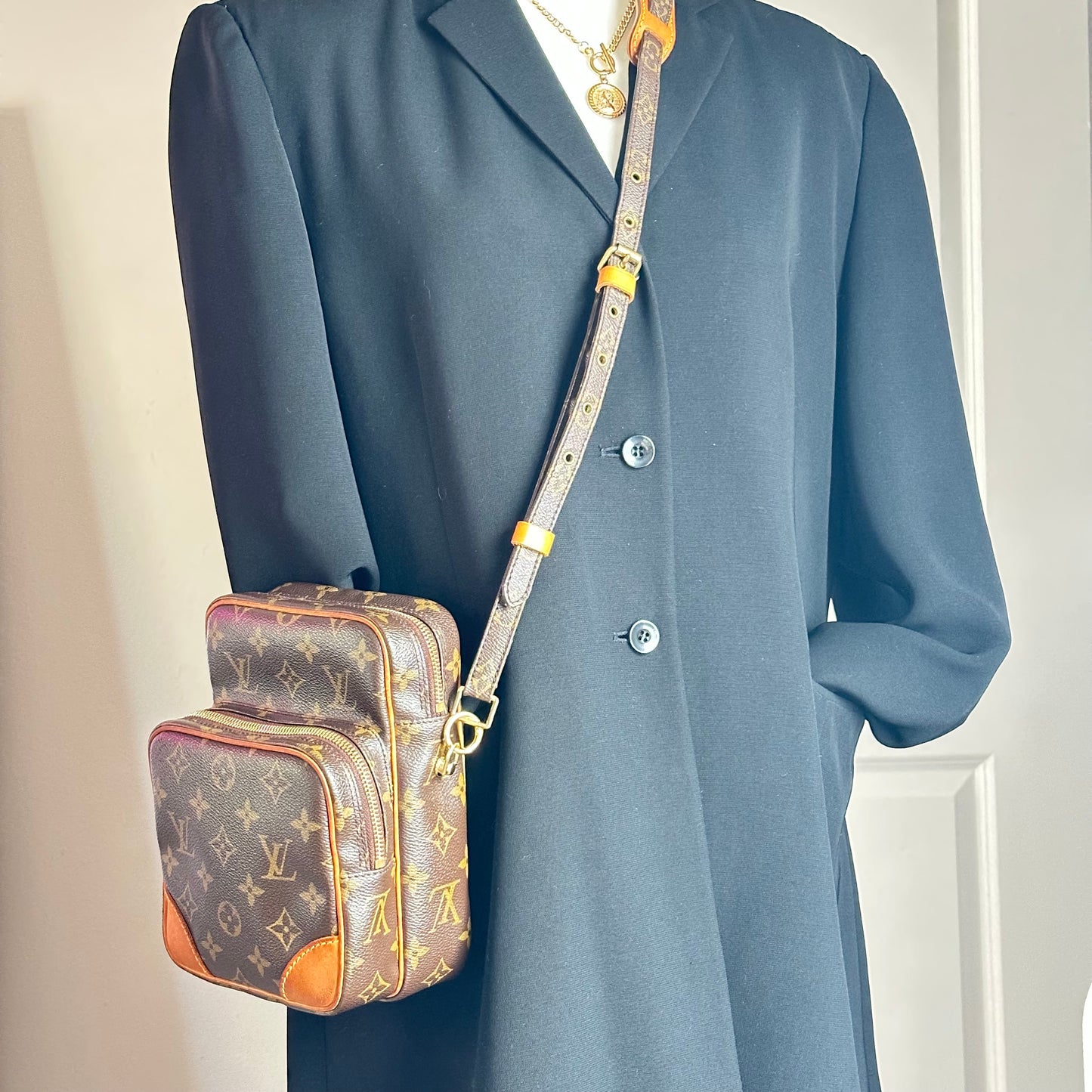 Authentic 2005 Louis Vuitton Monogram Amazone MM Crossbody