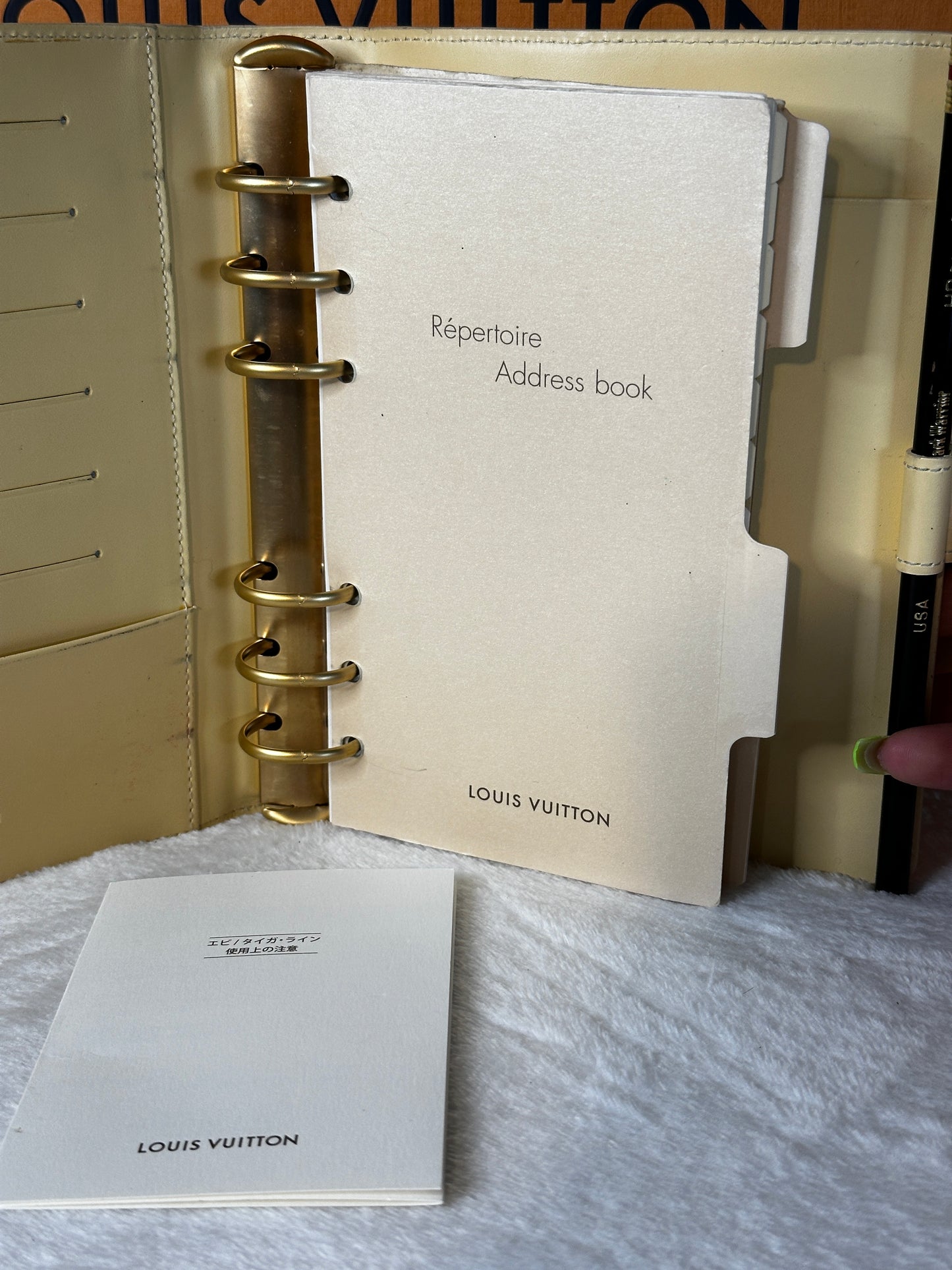Authentic Louis Vuitton Yellow Epi Agenda MM