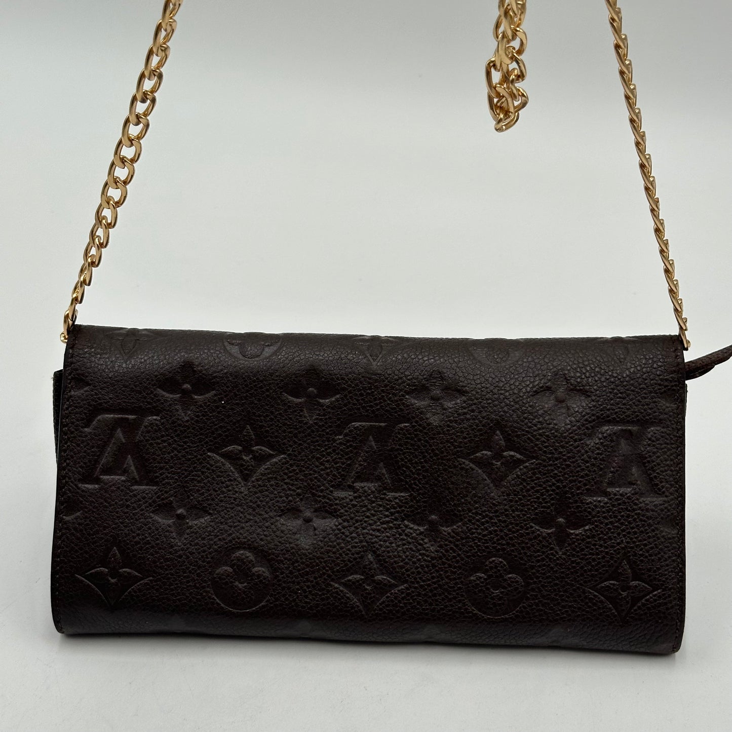 Authentic 2012 Louis Vuitton Monogram Empreinte Sarah Wallet Crossbody