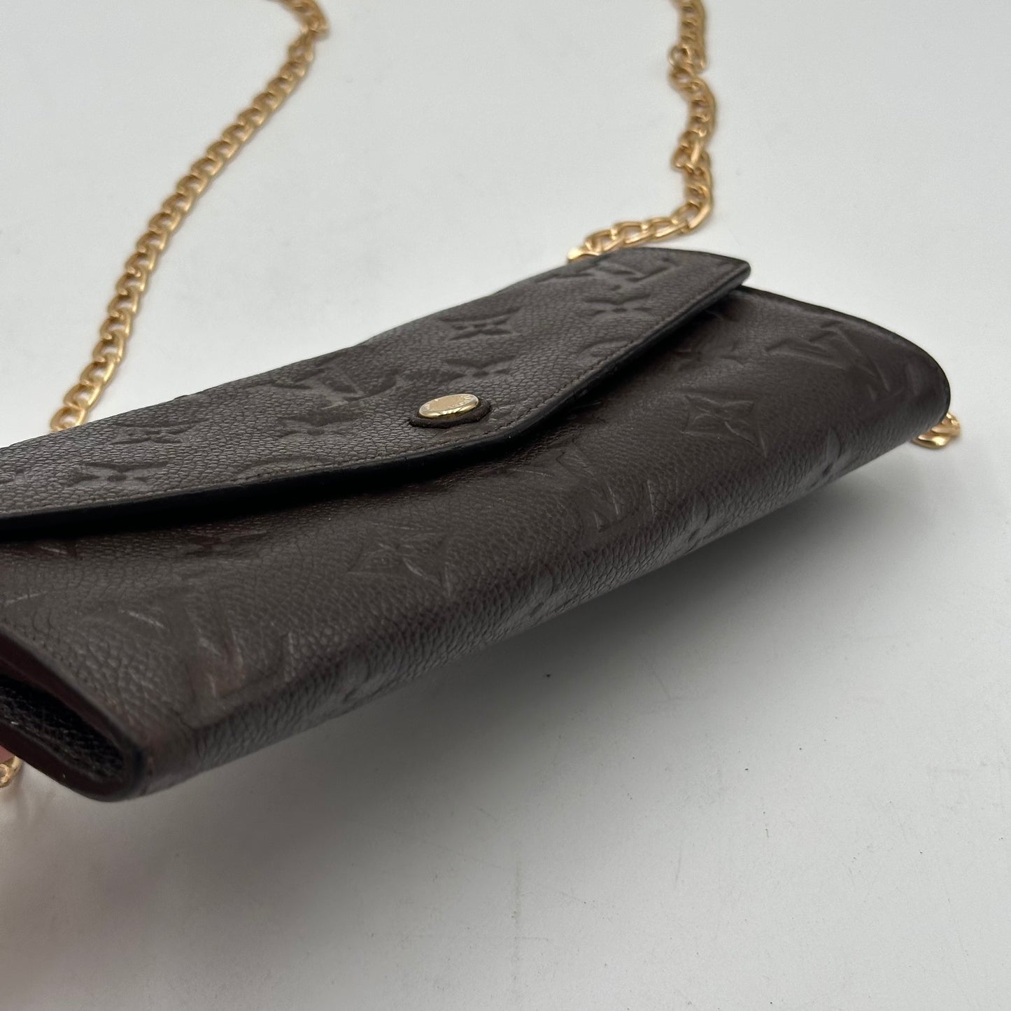 Authentic 2012 Louis Vuitton Monogram Empreinte Sarah Wallet Crossbody