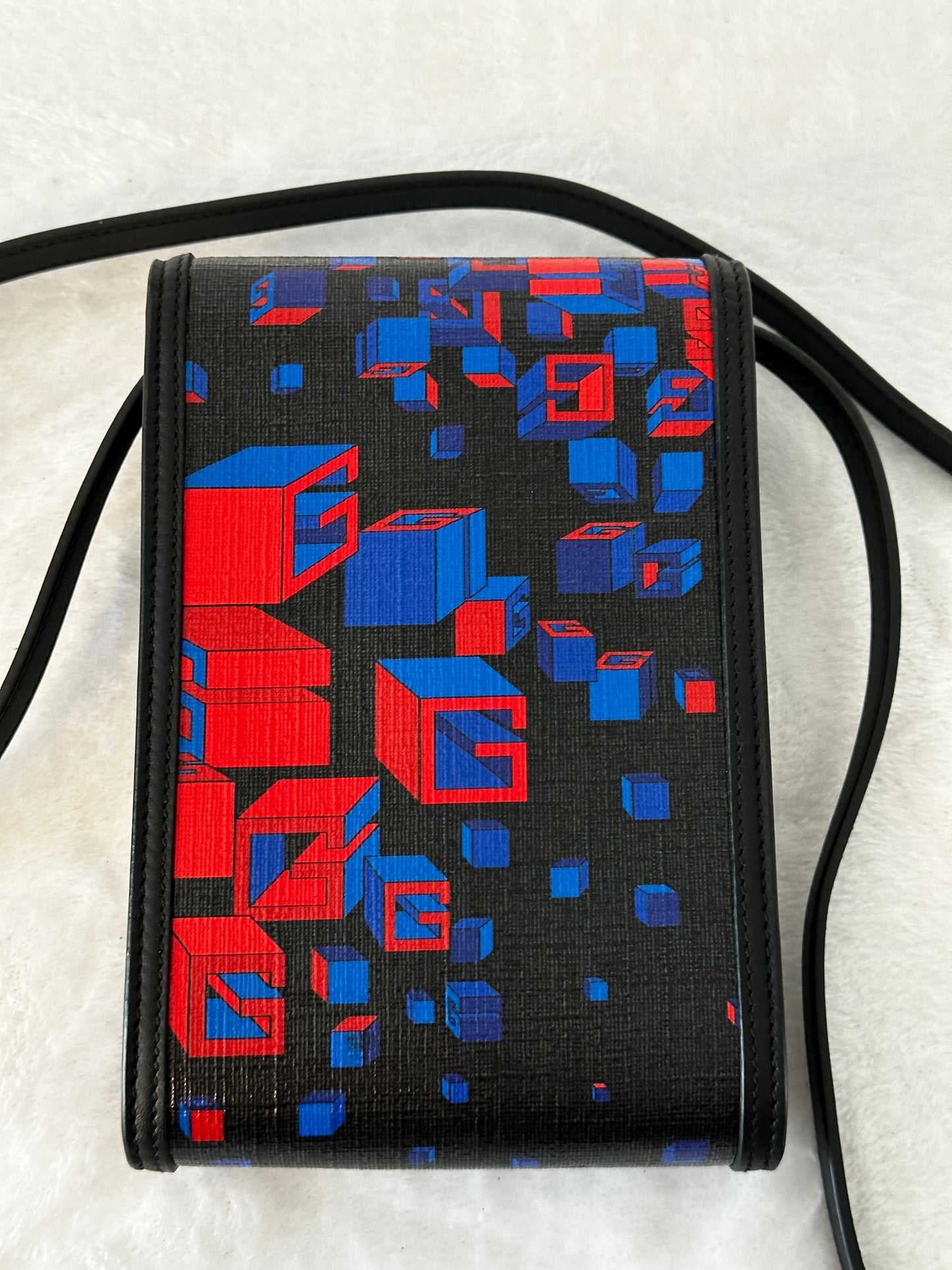 Authentic Guccig GG Printed Flap Crossbody