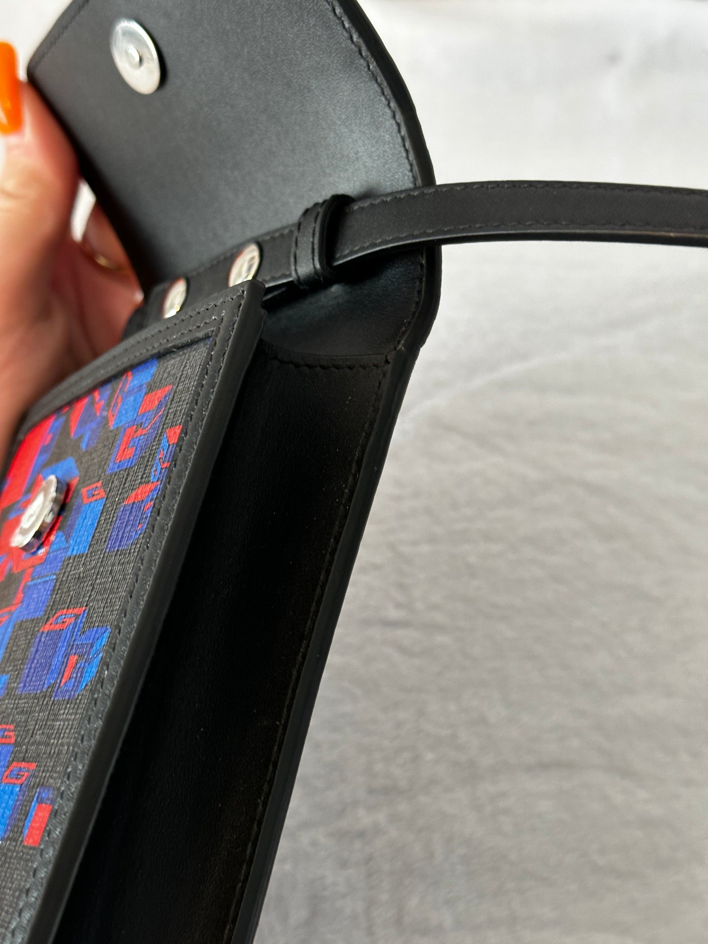 Authentic Guccig GG Printed Flap Crossbody