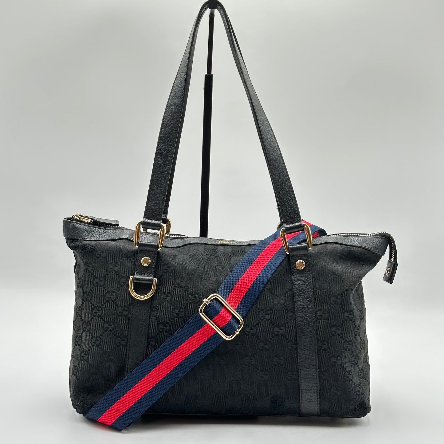 Authentic GUCCI Black Abbey Tote Handbag
