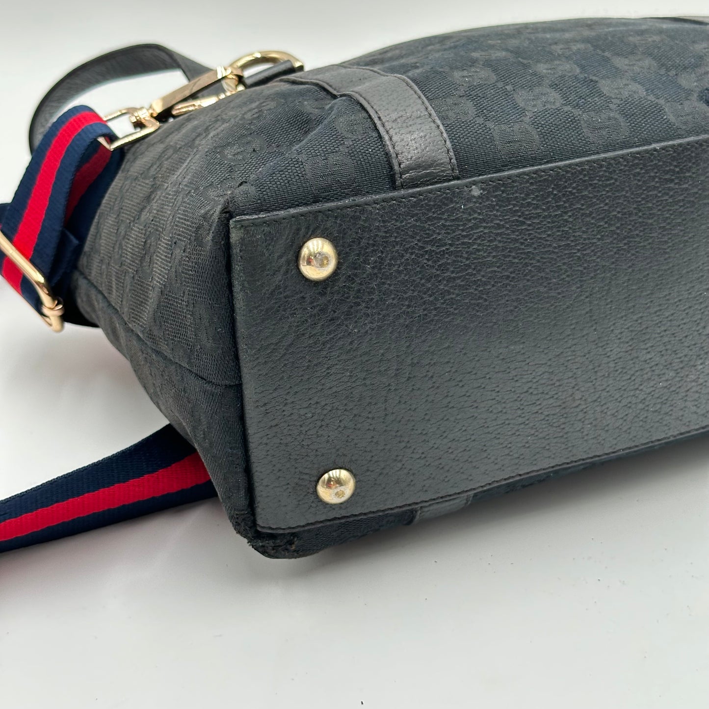 Authentic GUCCI Black Abbey Tote Handbag