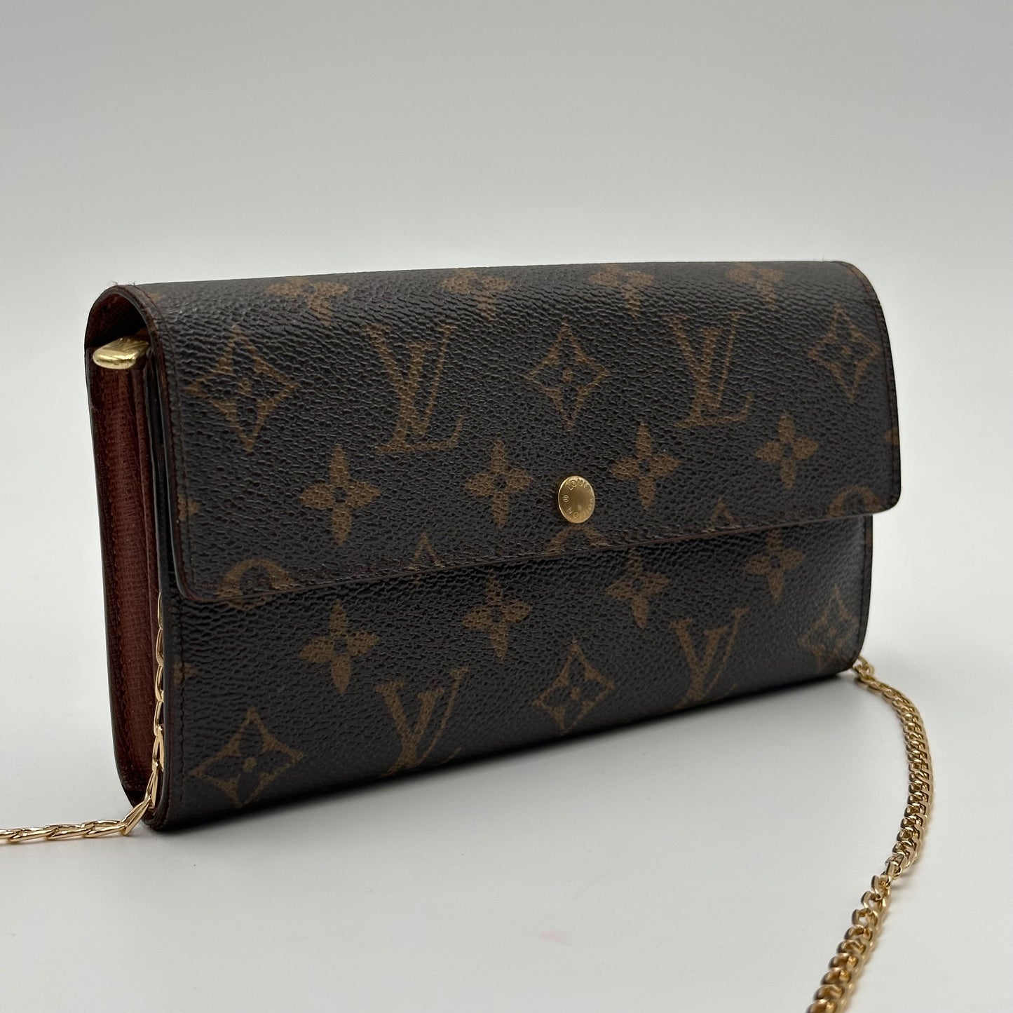 Authentic Louis Vuitton 2005 Monogram Sarah Wallet Crossbody