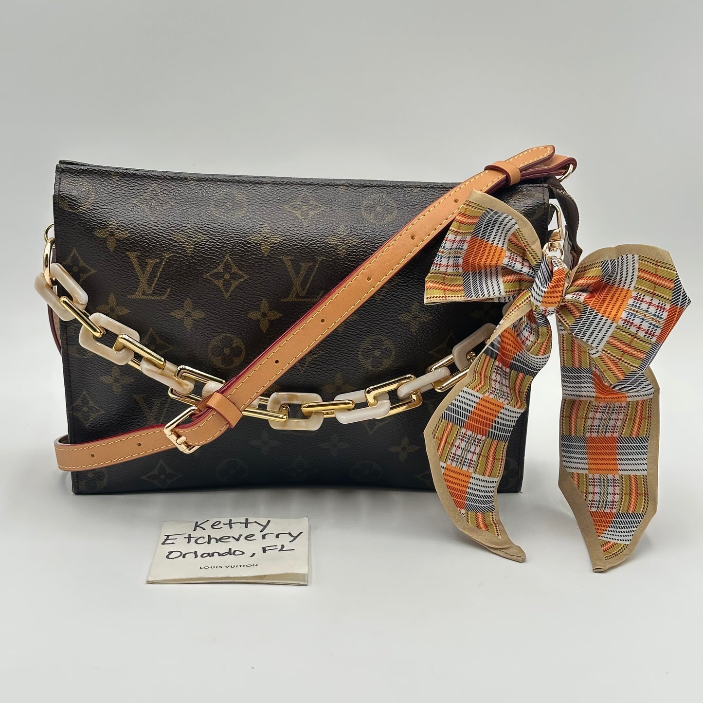 Authentic Louis Vuitton 𝑴𝒐𝒏𝒐𝒈𝒓𝒂𝒎 𝑻𝒐𝒊𝒍𝒆𝒕𝒓𝒚 26 𝑷𝒐𝒖𝒄𝒉 𝑪𝒓𝒐𝒔𝒔𝒃𝒐𝒅𝒚