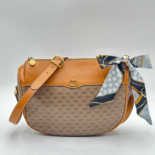 Authentic GUCCI Vintage GG Monogram Canvas Crossbody