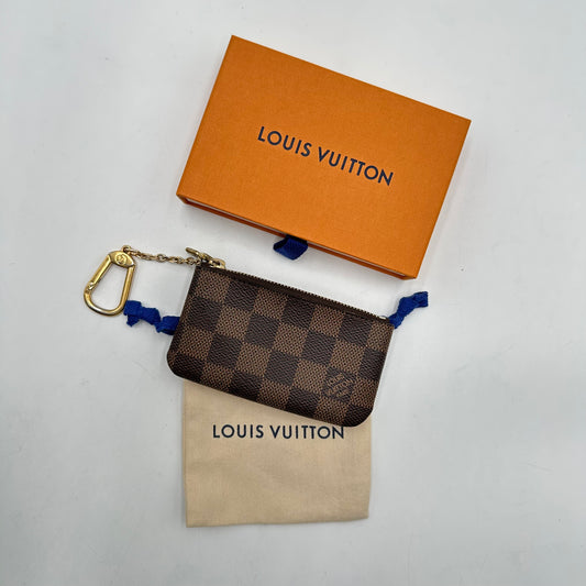 Authentic Louis Vuitton Damier Ebene Key Cles