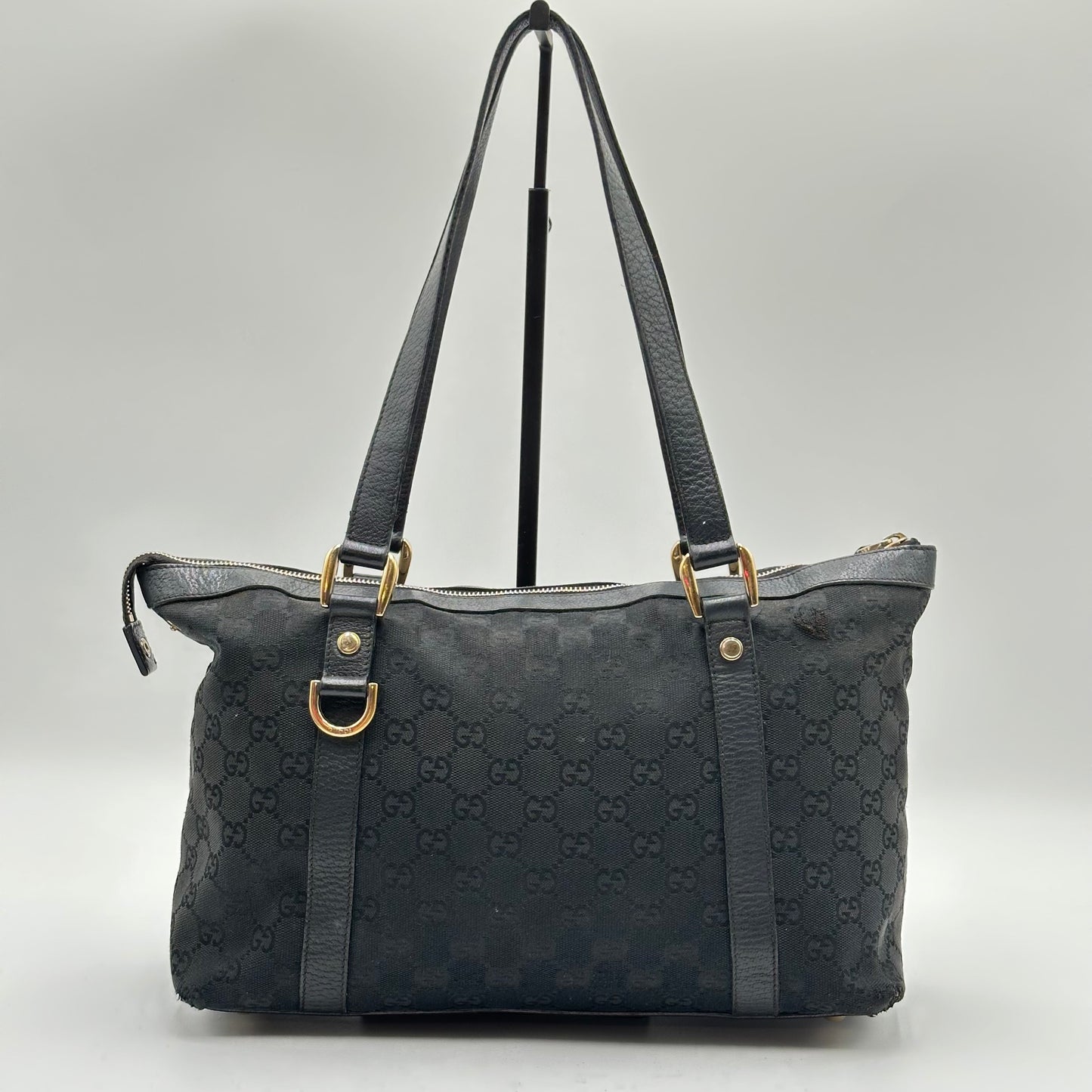 Authentic GUCCI Black Abbey Tote Handbag