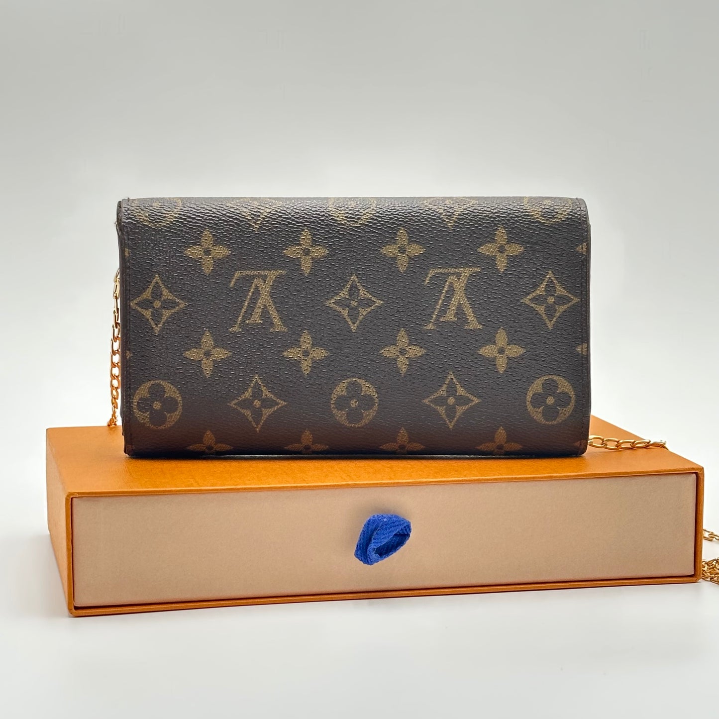 Authentic Louis Vuitton 1996 Monogram International Trifold Wallet Crossbody