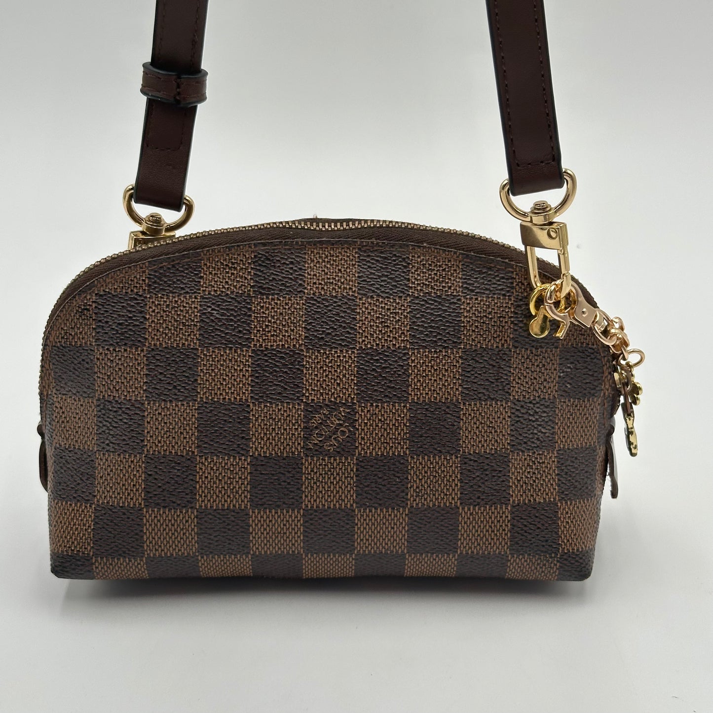 Authentic Louis Vuitton 2004 Damier Ebene Cosmetic Pouch Crossbody