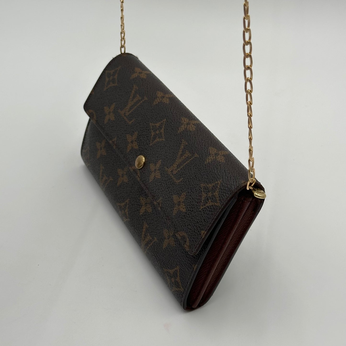 Authentic Louis Vuitton 2005 Monogram Sarah Wallet Crossbody