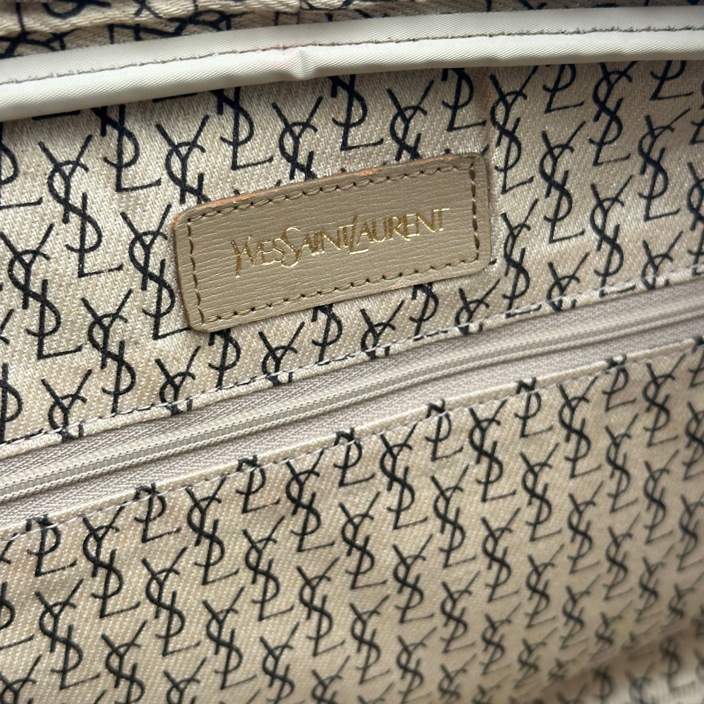 Authentic YSL Vintage Giraffe Print Boston Tote