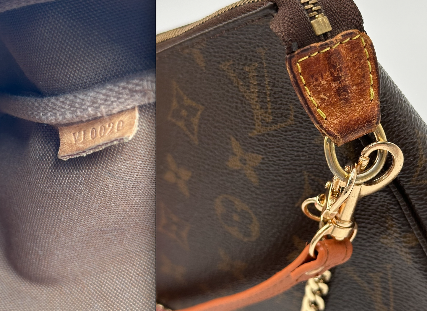 Authentic Louis Vuitton 2000 Monogram Pochette Accessoires Crossbody