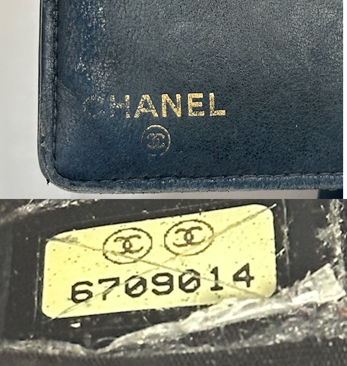 Authentic CHANEL Black Caviar Kisslock Long Bifold