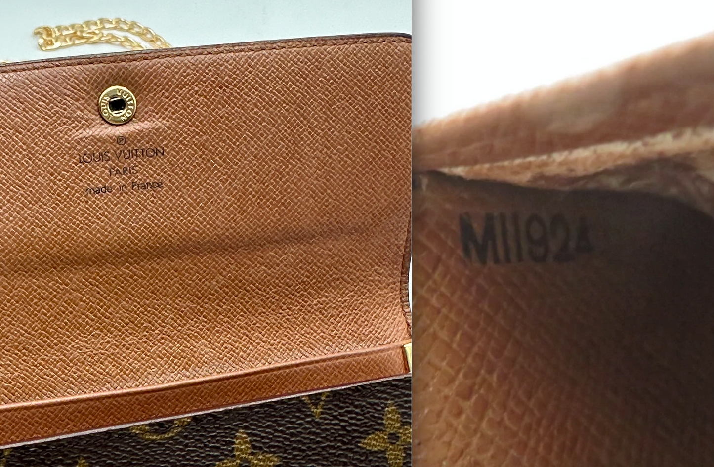 Authentic 1994 Louis Vuitton Monogram Trifold Bilets Wallet Crossbody