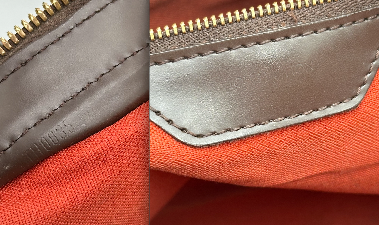 Authentic Louis Vuitton 2005 Damier Ebene Chelsea Tote