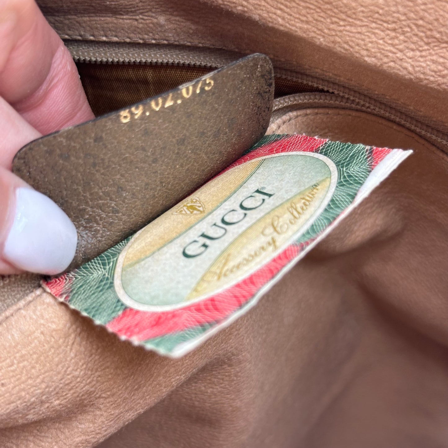 Authentic GUCCI GG Canvas Large Flap Clutch Crossbody