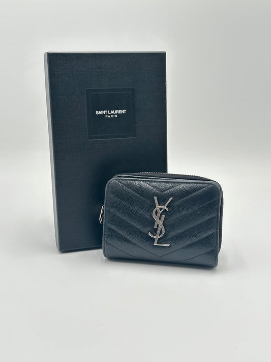 Authentic YSL Matelasse Compact Wallet