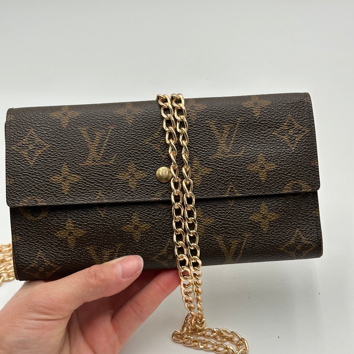 Authentic 1997 Louis Vuitton Monogram Trifold Wallet Crossbody