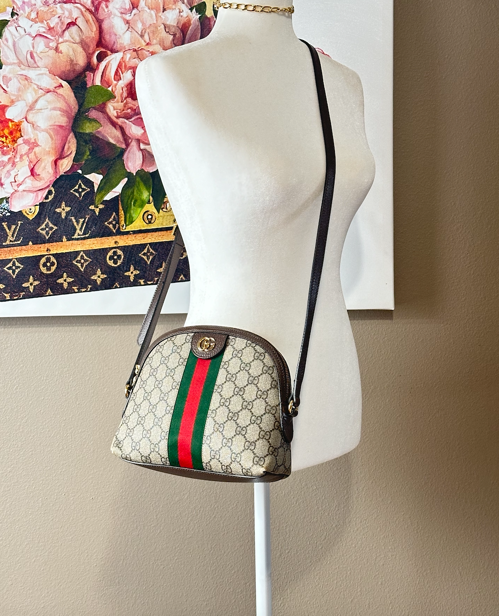 Authentic GUCCI GG Ophidia Small Shoulder Bag