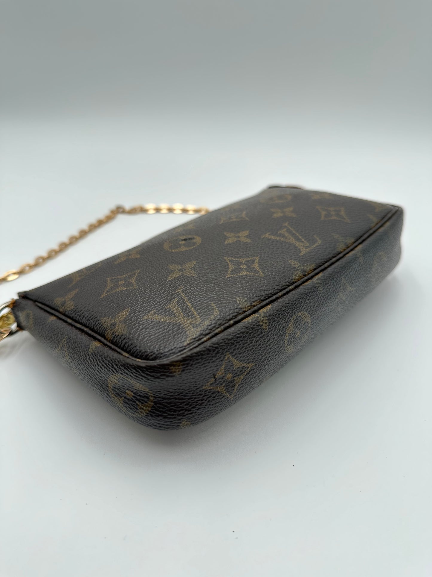 Authentic Louis Vuitton 1999 Monogram Pochette Accessoires Crossbody +1995 Mono Wallet