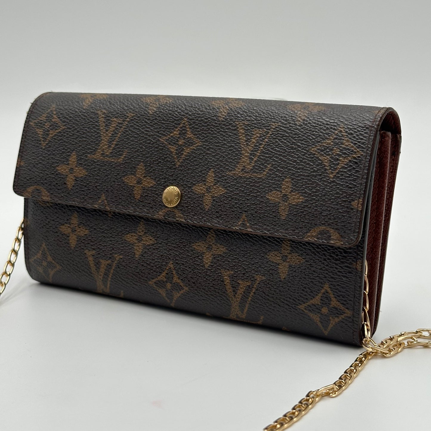 Authentic Louis Vuitton 2005 Monogram Sarah Wallet Crossbody