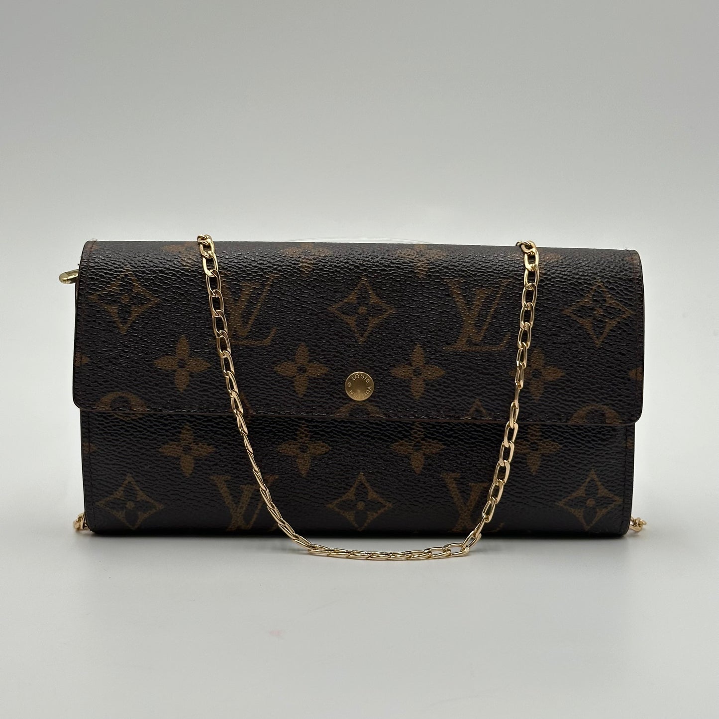 Authentic Louis Vuitton 2005 Monogram Sarah Wallet Crossbody