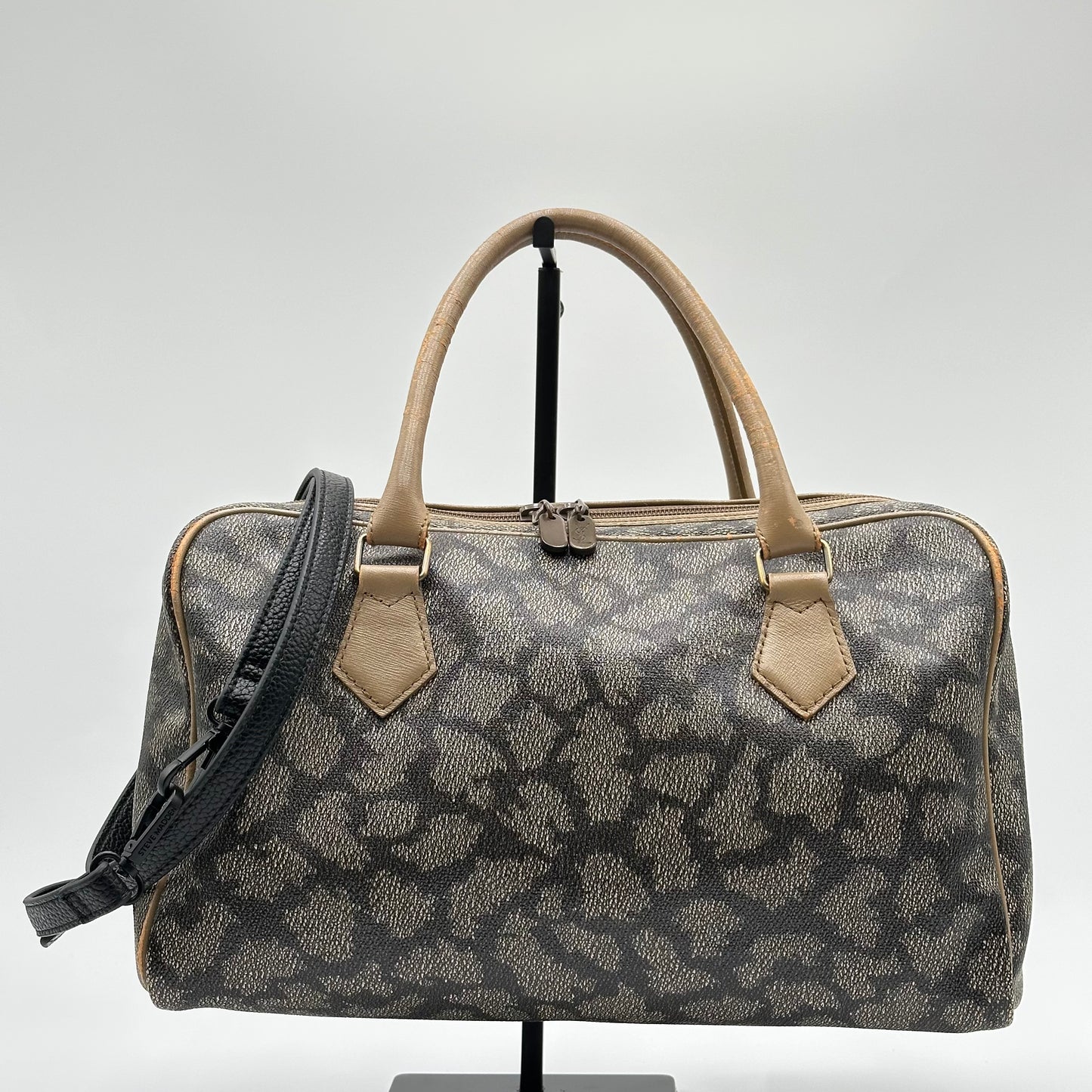 Authentic YSL Vintage Giraffe Print Boston Tote