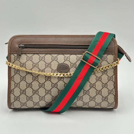 Authentic GUCCI GG Sherry Clutch Crossbody